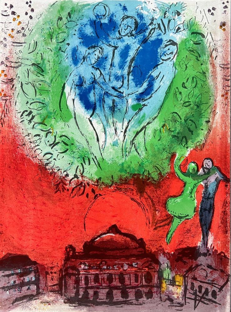 Литография Chagall - L'Opéra de Paris