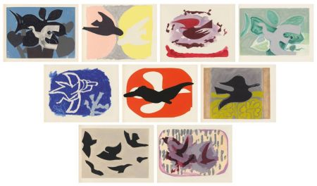 Офорт И Аквитанта Braque - L'ordre des oiseaux