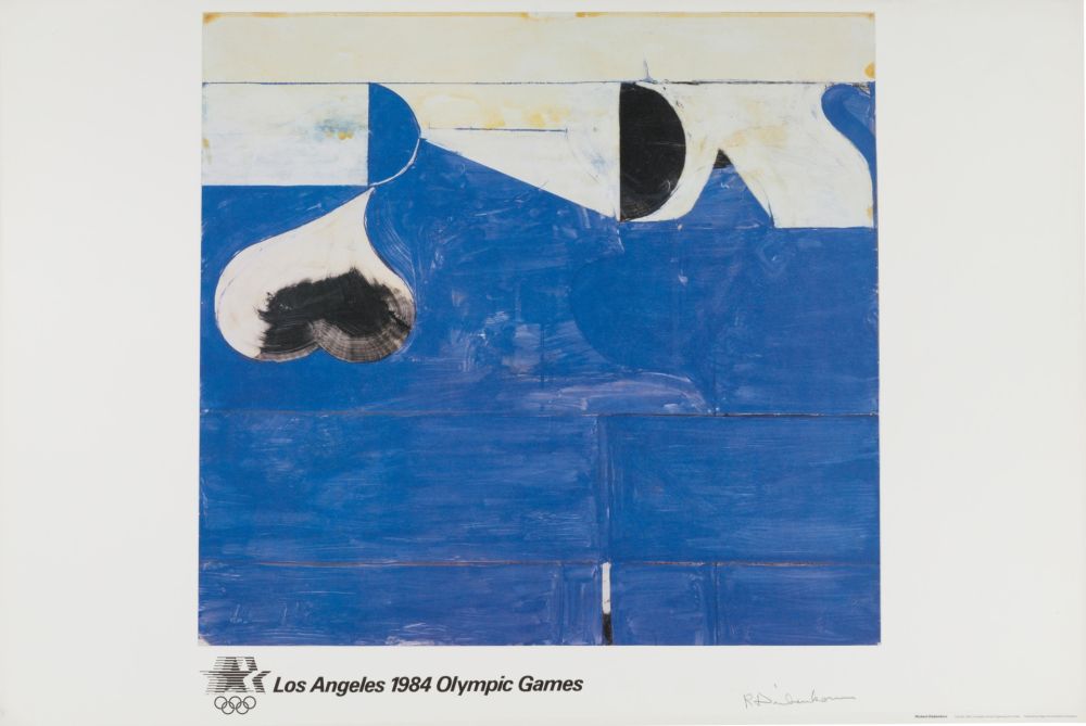 Литография Diebenkorn - Los Angeles Olympic Games, 1984 - Hand-signed