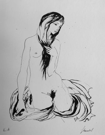 Литография Bonabel - Louis-Ferdinand Céline - LA DANSEUSE NUE / THE NUDE DANCER  - 1944 