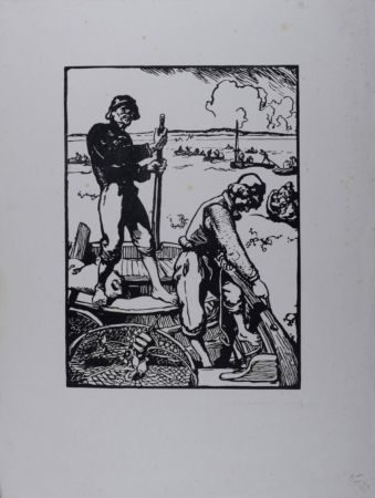 Литография Lepere - Loups de mer
