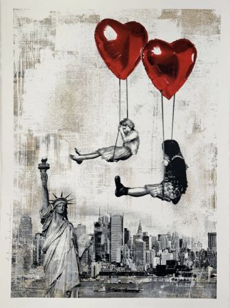 Сериграфия Mr Brainwash - Love Is In the Air (New York)