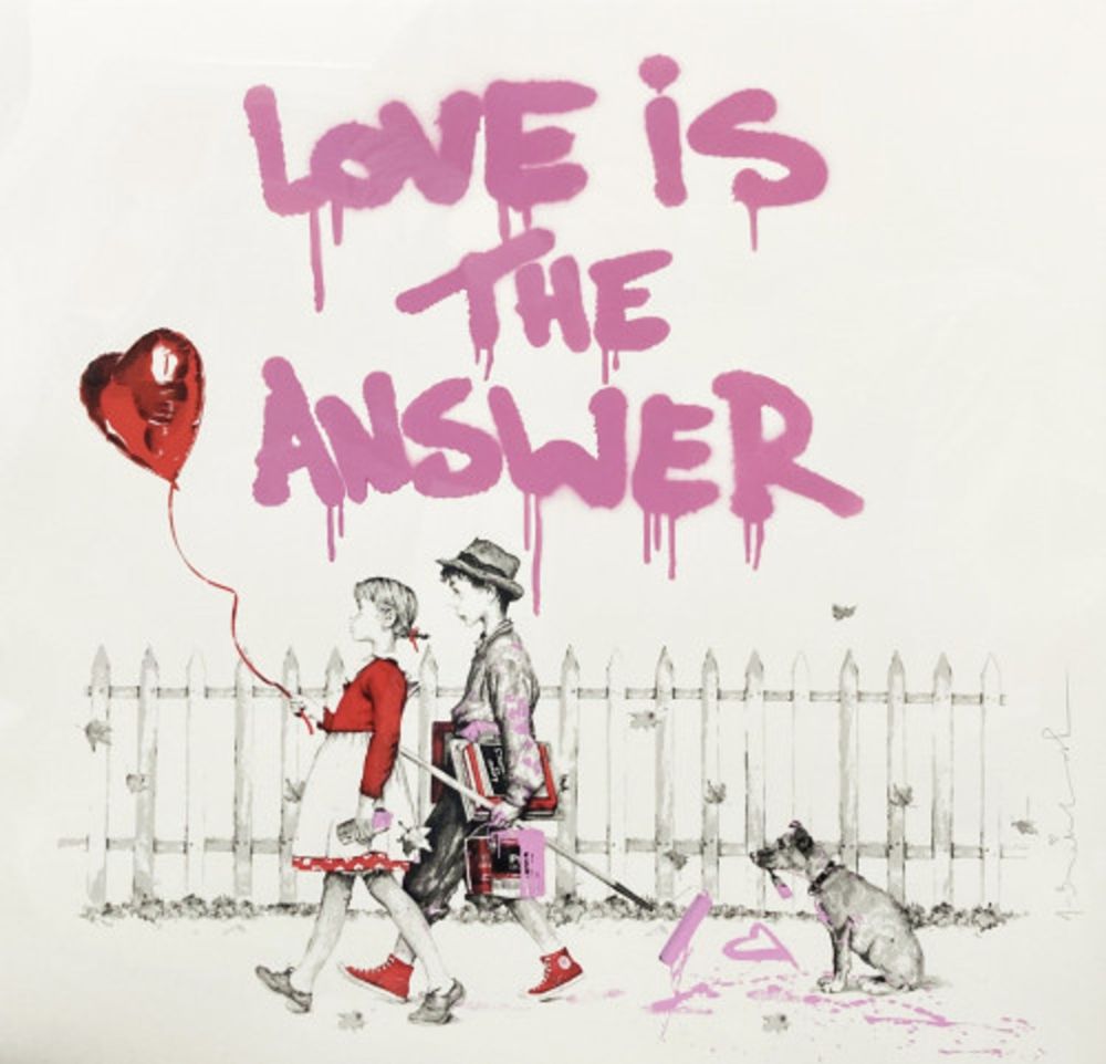 Сериграфия Mr Brainwash - Love is the Answer (Pink)