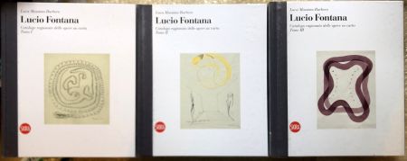 Иллюстрированная Книга Fontana - Lucio Fontana. Catalogo ragionato dell'opera su carta. (English /  Italian : Catalogue raisonné of the works on paper