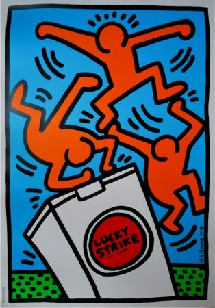 Сериграфия Haring - Lucky Strike, 1987