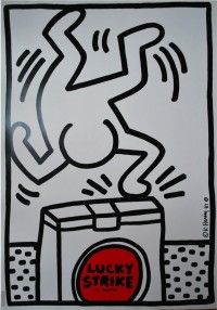 Сериграфия Haring - Lucky Strike, 1987