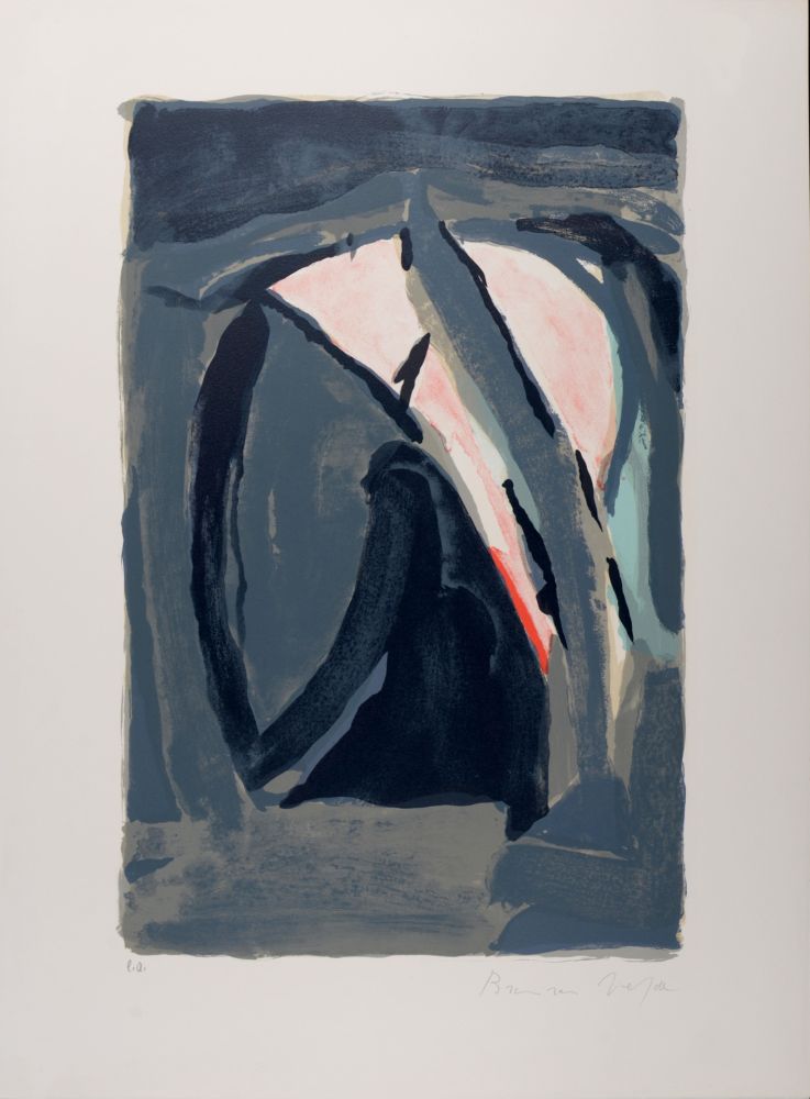 Литография Van Velde - Lumière noire, 1970 - Hand-signed