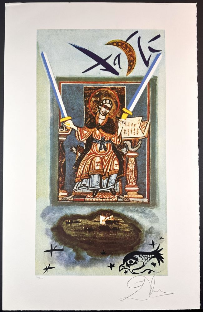 Литография Dali - Lyle Stuart Tarot Prints Two of Swords