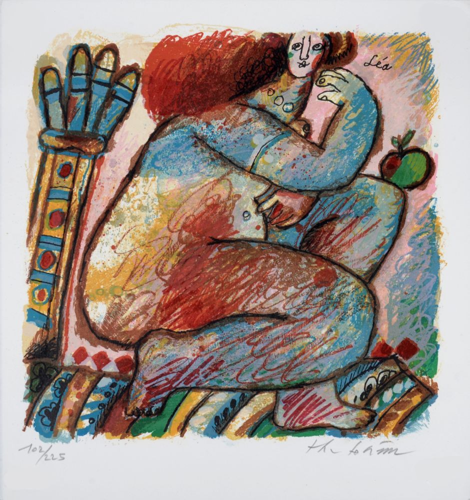 Литография Tobiasse - Léa, 1989 - Hand-signed