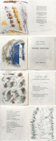 Иллюстрированная Книга Masson - Léna Leclercq. POÈMES INSOUMIS. Avec 10 lithographies sur Japon nacré (1963)