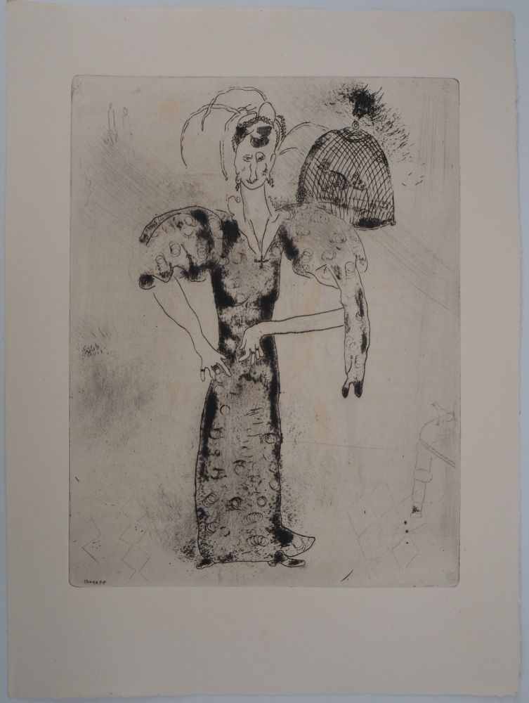 Гравюра Chagall - Madame Sobakévitch