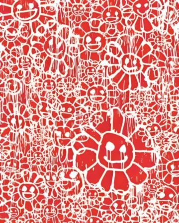 Многоэкземплярное Произведение Murakami - Madsaki Flowers B Red