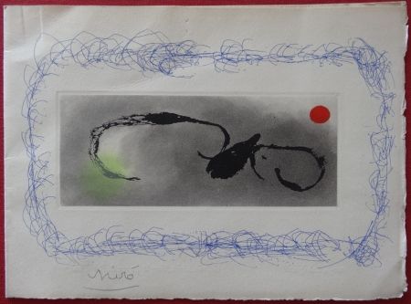 Гравюра Miró - Maeght Voeux 1963
