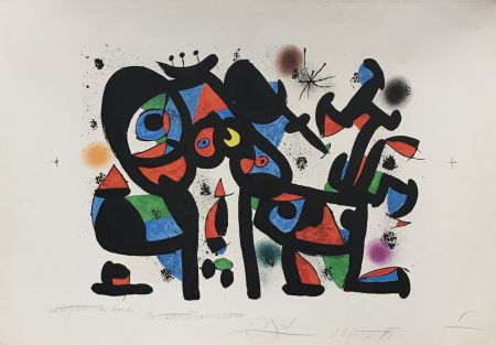 Литография Miró - Magie Blanche I