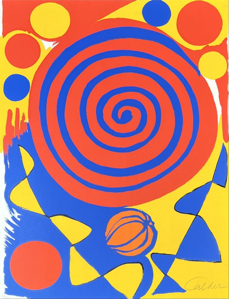 Литография Calder - Magie éolienne 