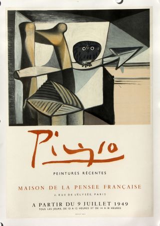 Литография Picasso - Maison de la Pensée Française