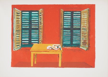 Литография Savin  - Maison du Sud, L'intérieur rouge