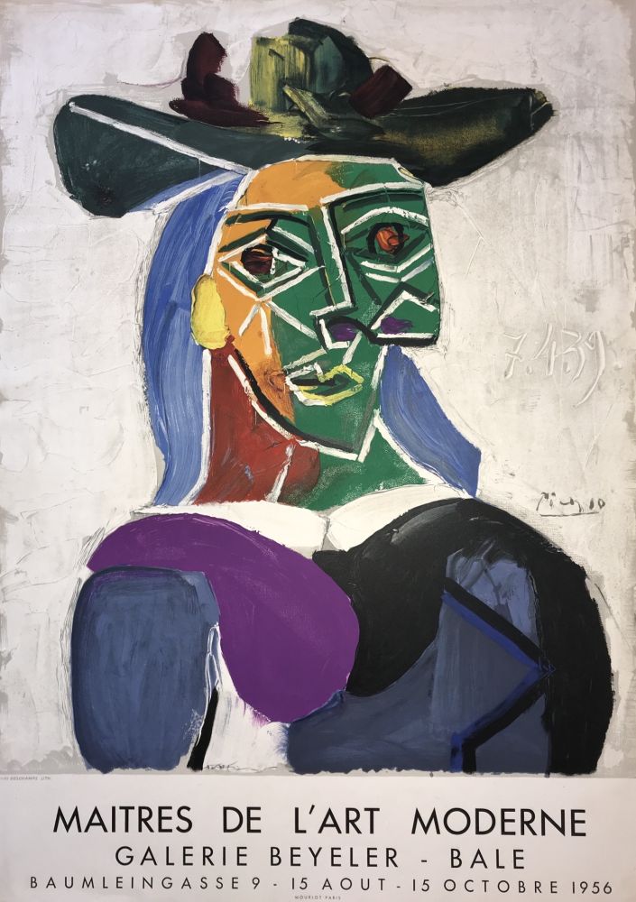 Литография Picasso - Maitres de l’ Art Moderne – Galerie Beyeler Basel