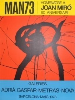 Литография Miró - MAN 73 