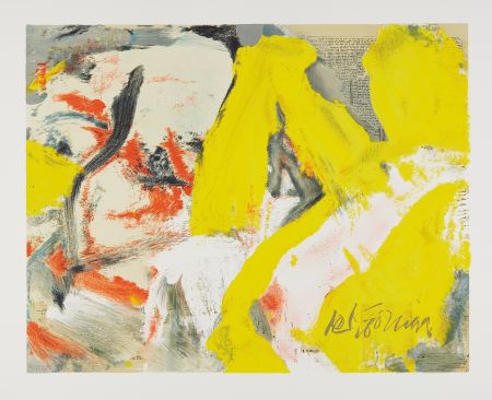 Литография Kooning - Man and the Big Blonde