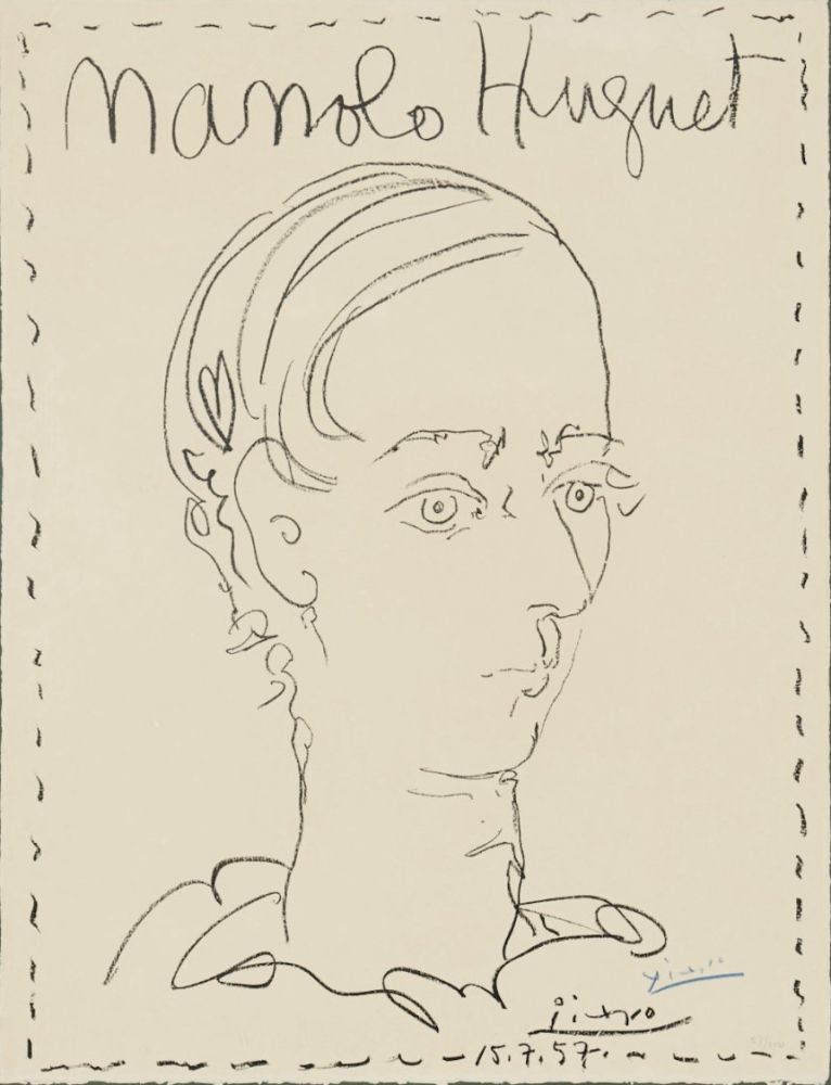 Литография Picasso - Manolo Huguet