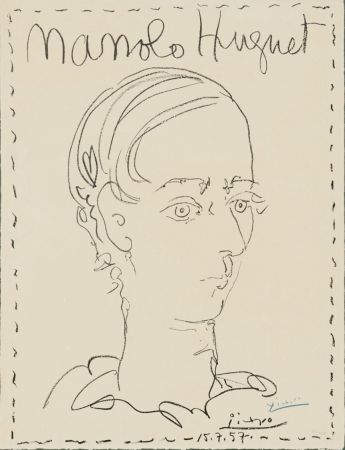Литография Picasso - Manolo Huguet
