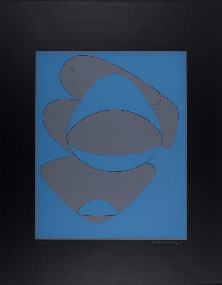 Сериграфия Vasarely - Mar Caribe