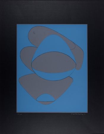 Сериграфия Vasarely - Mar Caribe