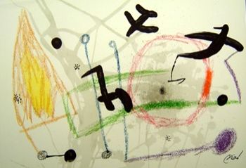 Литография Miró - Maravillas Con Variaciones Acrósticas En El Jardín De Miró n.5