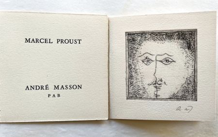 Иллюстрированная Книга Masson - Marcel PROUST et André MASSON. 