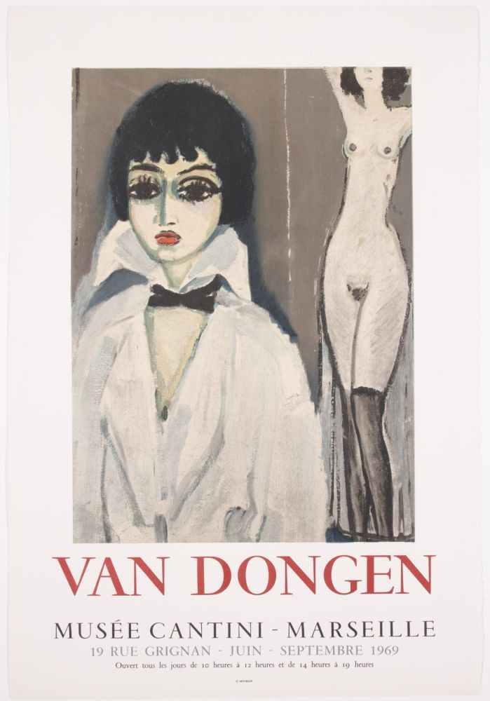 Литография Van Dongen - Marcele Leoni with nude