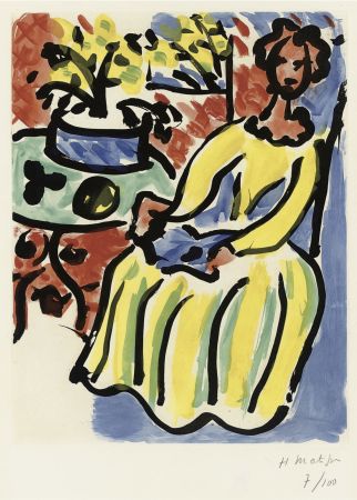 Акватинта Matisse - Marie-José en robe jaune (D. 817)