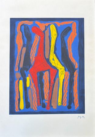 Гравюра Marini - Marino Marini (1901-1980) - MARINO FROM GOETHE IV - Color etching and aquatint