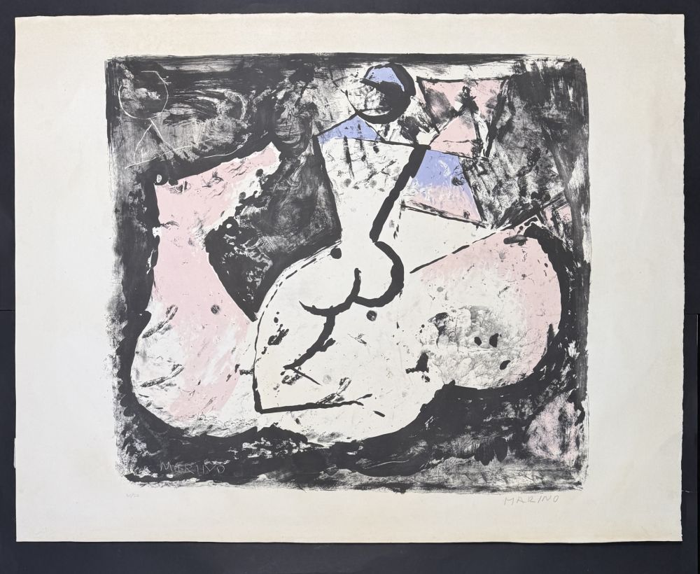 Литография Marini - Marino Marini (1901–1980) - Cavallo e cavaliere - lithograph on paper - 1965