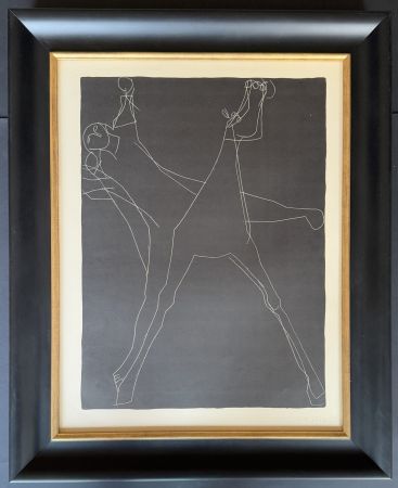Литография Marini - Marino Marini (1901 – 1980) - Giochi a cavallo - lithograph on paper - 1953