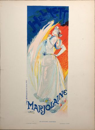 Литография De Feure - Marjolaine, 1896