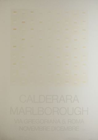 Сериграфия Calderara - Marlborough (SIGNED silkscreen exhibition poster on fine paper)