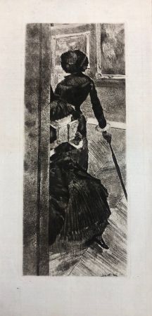 Гравюра Сухой Иглой Degas - Mary Cassatt at the Louvre: The Paintings gallery