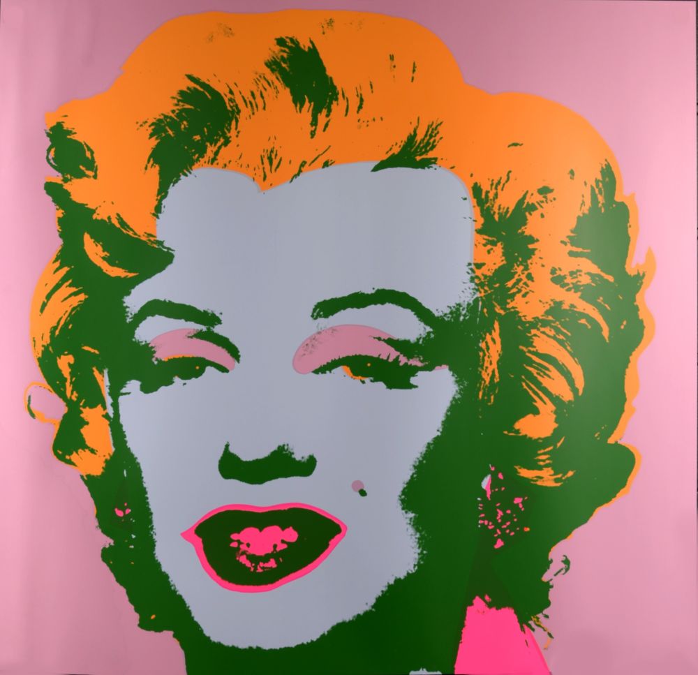Сериграфия Warhol - Marylin (#H), c. 1980 - Very large silkscreen