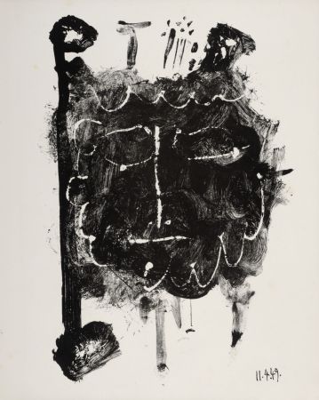Литография Picasso - Masque de Cendre #1, 1949