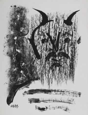 Литография Picasso - Masque de Cendre #3, 1949