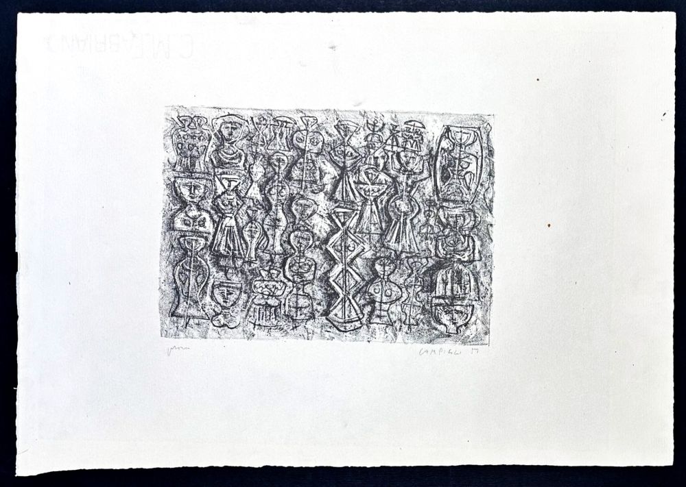 Литография Campigli - Massimo Campigli (1895–1971) – Follia di donne – Lithograph on Fabriano paper – 1959