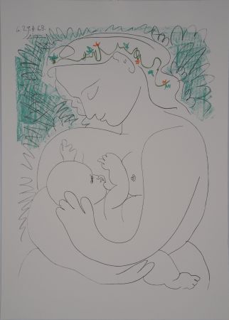 Литография Picasso - Maternité, grand modèle