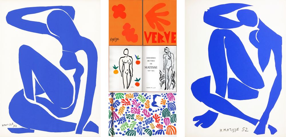 Иллюстрированная Книга Matisse - MATISSE : DERNIÈRES ŒUVRES 1950 - 1954 (VERVE Vol. IX, No. 35-36) 1958