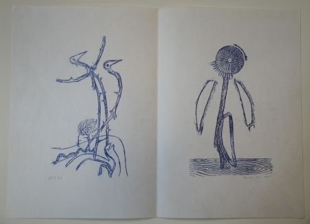 Иллюстрированная Книга Ernst - Max Ernst - Jean Tardieu. 24 Frottagen