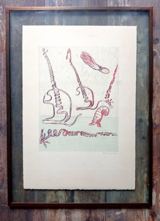Литография Ernst - Max Ernst, Surrealist Composition, Rare Lithograph, 1974