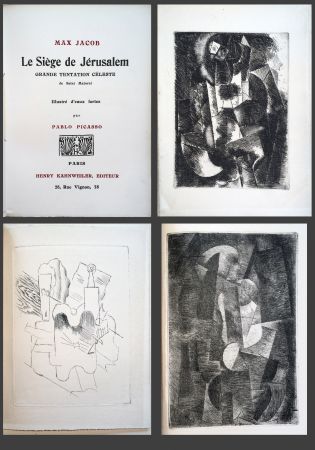 Иллюстрированная Книга Picasso - Max Jacob. LE SIÈGE DE JÉRUSALEM. 3 eaux-fortes cubistes de Picasso (1914).