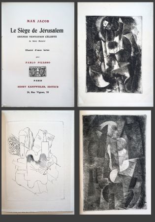 Иллюстрированная Книга Picasso - Max Jacob. LE SIÈGE DE JÉRUSALEM. 3 eaux-fortes cubistes de Picasso (1914)