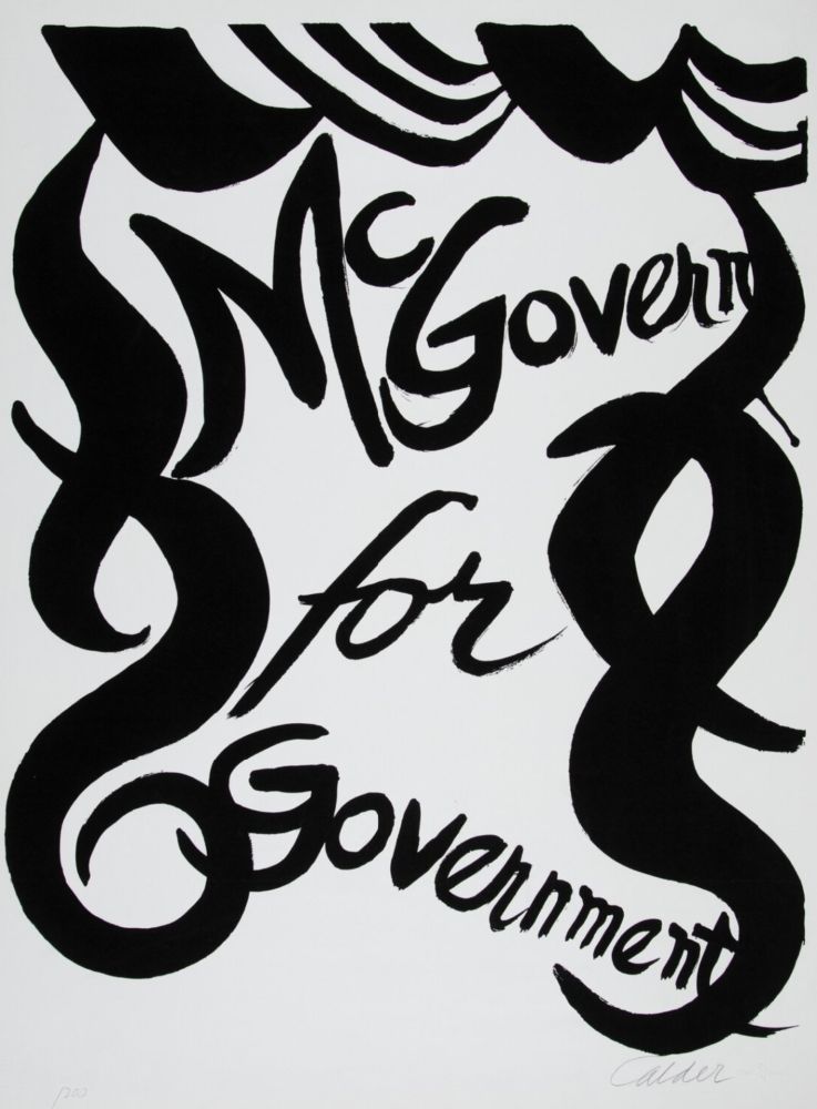 Литография Calder - McGovern for Government