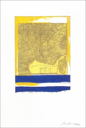 Литография Motherwell - Mediterranean (State II Yellow)